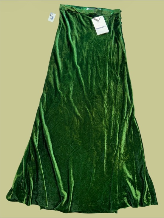 Bernadette Dresses & Skirts - Bernadette Emerald Green Velvet Maxi Skirt Florence